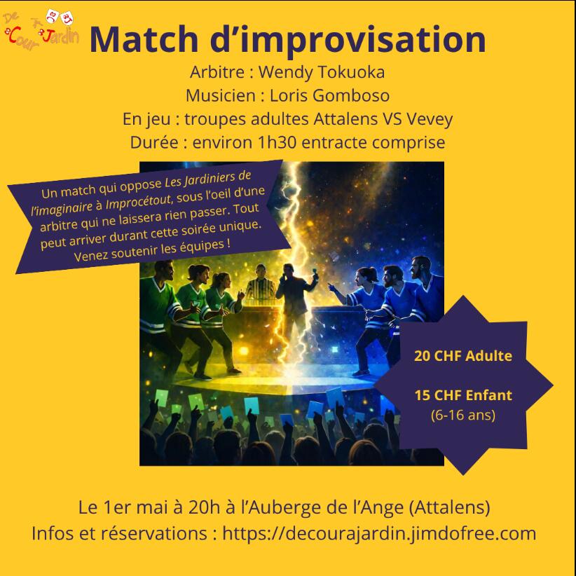 Match d'impro - Improcetout vs les Jardiniers de l'imaginaire